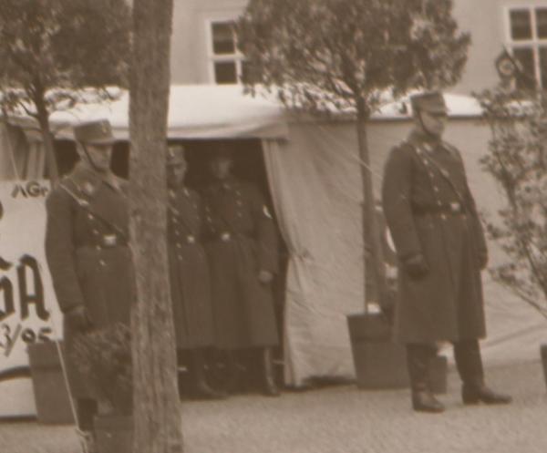 tolles altes Negativ - Zelt  mit großes Schild - Sturmabteilung - SA  Sturm 23/95